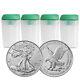 Lot De 80 2021 $1 Type 2 American Silver Eagle 1oz Bu 4 Pleins Rouleaux