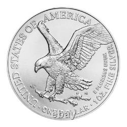 Lot de 10 2025 $1 American Silver Eagle 1 oz BU