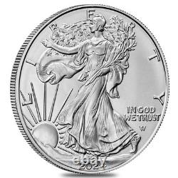 Lot de 10 pièces American Silver Eagle de 1 oz, Monnaie des États-Unis 2024