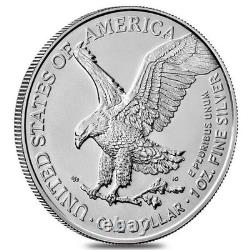 Lot de 10 pièces en argent American Silver Eagle de 1 oz de la Monnaie des États-Unis 2024