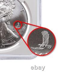 Lot de 2 2025 (W) 1 $ American Silver Eagles avec Eagle Privy 1 oz BU 500K frappés
