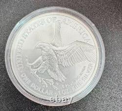 Lot de 2 pièces American Silver Eagle 1 $ de 2026, 1 oz, BU, argent fin 999.