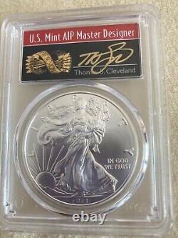 Lot de 30 pièces américaines d'aigle en argent de 1 once principalement Ultra Cameo NGC 69-70 SF Mint