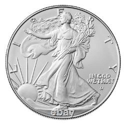 Lot de 3 pièces American Silver Eagle 1 $ 2026 de 1 oz BU. Argent fin 999 brillant non circulé