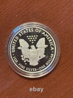 Lot de 4 (2019, 2019, 2020, 2022) American Eagle en argent 1 oz. Pur. 999 Monnaies américaines