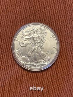 Lot de 4 (2019, 2019, 2020, 2022) American Eagle en argent 1 oz. Pur. 999 Monnaies américaines