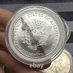 Lot de 4 American Silver Eagle de 1996, 1 once d'argent fin à 999%