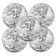 (lot De 5) - 2024 $1 American Silver Eagle 1 Oz Bu