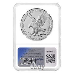 Lot de 5 American Silver Eagle de 1 once 2024 NGC MS 70 ER