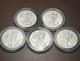 Lot De 5 Pi&egrave;ces American Silver Eagle De 1 $ En Argent, 1 Oz, Bu, 2x2012, 3x2016 &ndash; Monnaie Des &Eacute;tats-unis