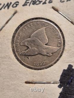 Lot de 5 pièces Flying Eagle de 1857 et 1858