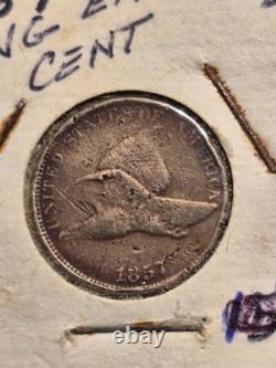 Lot de 5 pièces Flying Eagle de 1857 et 1858