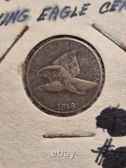 Lot de 5 pièces Flying Eagle de 1857 et 1858