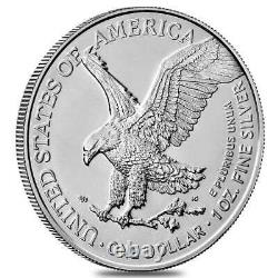 Lot de 5 pièces d'argent American Eagle de 1 once 2023