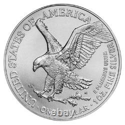 Lot de 5 pièces de 1 $ American Silver Eagle 2023 en argent 999 BU