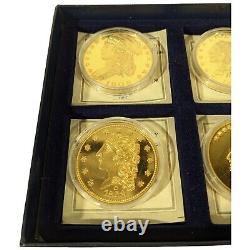 Lot de 6 répliques de pièces d'aigle d'or de la Monnaie américaine COA Liberty Native