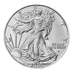 Lot de 80 pièces de 1 oz BU American Silver Eagle 2025 à 1 $