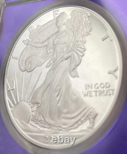 Mint ! Preuve 2001 W 1 $ Silver Eagle NGC PF69 Purple TraderBea Ebay Rare