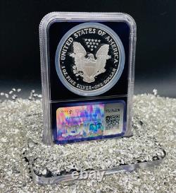 Mint ! Preuve 2001 W 1 $ Silver Eagle NGC PF69 Purple TraderBea Ebay Rare