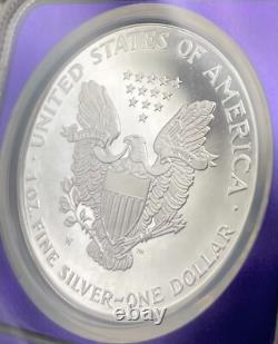 Mint ! Preuve 2001 W 1 $ Silver Eagle NGC PF69 Purple TraderBea Ebay Rare