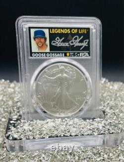 Monnaie ! 2025 $1 Silver Eagle FDOI MS70 MLB LÉGENDES DE LA VIE GOOSE GOSSAGE Rare