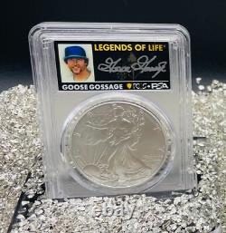 Monnaie ! 2025 $1 Silver Eagle FDOI MS70 MLB LÉGENDES DE LA VIE GOOSE GOSSAGE Rare