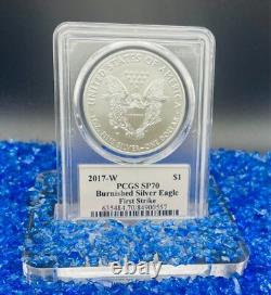 Monnaie ! Brillant 2017 (W) 1 $ Aigle en Argent FS PCGS SP70 Maître Designer Cleveland