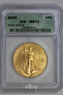 Monnaie De 2000 Us American Gold Eagle À 50 Usd - Usd De 50 Usd