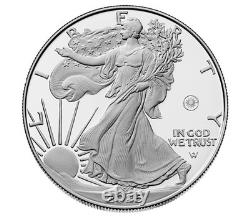 Monnaie américaine 2025 Pièce en argent Proof d'une once American Eagle gravée au laser EN MAIN