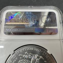 Monnaie des États-Unis 2025 American Silver Eagle avec marque d’atelier Eagle, 1 oz 999 NGC 9.9 8667093-158
