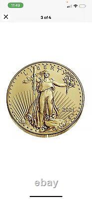 Monnaie des États-Unis Aigle Américain 2021 Pièce en Or Non Circulée d'une Once