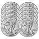 Monnaie En Argent Américain Silver Eagle 2025 1 Oz Bu (lot De 10)