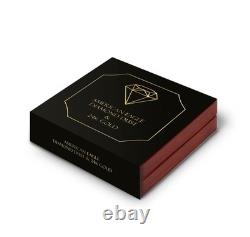 Monnaie en argent de 1 oz Édition Diamant Poussière et Or 24k American Eagle 2025