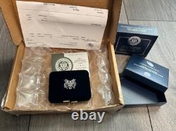 Monnaie en argent proof d'une once American Eagle du 250e anniversaire de l'Armée des États-Unis