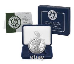 Monnaie en argent proof d'une once American Eagle du 250e anniversaire de l'Armée des États-Unis