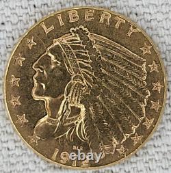 Monnaie en or de 2,50 $ US Indian Head de 1912 ? Pièce limitée
