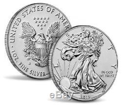 New Us Mint American Eagle 2019-s Amélioré Argent Une Once Preuve Inverse Coin