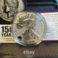 New York Mint 2 oz Argent 1986-2025 Pièce surdimensionnée Reverse Proof Aigle