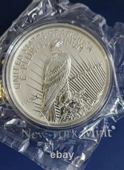 PAIX DE L'AIGLE 2 oz ARGENT. 999 reverse-proof 150 ANS DE L'AIGLE AMÉRICAIN DES ÉTATS-UNIS