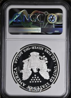 PF70 UCAM 2001-W Aigle en Argent Américain Étiquette Marron NGC Sans Tache Blanche