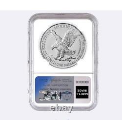 PRÉVENTE 2026 $1 1 oz Aigle en Argent NGC MS70 Premières Éditions avec Étiquette Aigle