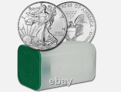 Partager une date aléatoire American Silver Eagle (1 oz) 1 $ Rouleau de 20 pièces BU en Min