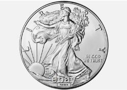 Partager une date aléatoire American Silver Eagle (1 oz) 1 $ Rouleau de 20 pièces BU en Min