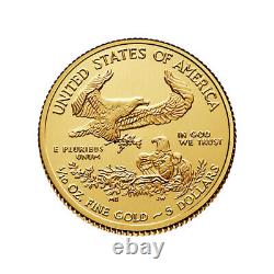 Pièce American Gold Eagle de 1/10 oz (Année Aléatoire)
