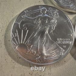 Pièce American Silver Eagle 2022 1 oz BU Lot de 5 pièces