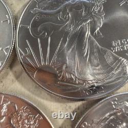Pièce American Silver Eagle 2022 1 oz BU Lot de 5 pièces