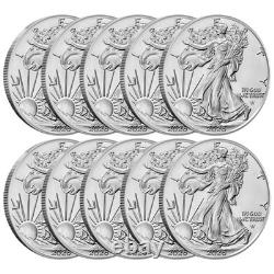 Pièce American Silver Eagle 2026 de 1 oz (lot de 10, BU)