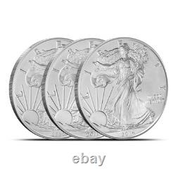 Pièce American Silver Eagle de 1 oz (lot aléatoire de 5 années)