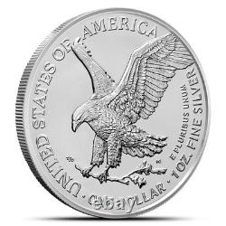 Pièce American Silver Eagle en argent de 1 oz 2026 (lot de 5, BU)