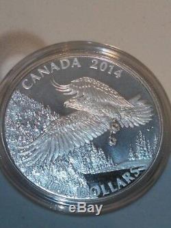Pièce De 100 Dollars En Argent De La Monnaie Royale Canadienne 2014, Pygargue À Tête Blanche